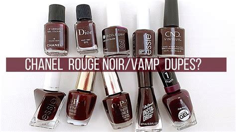 chanel vamp nail polish dupe|chanel rouge noir dupe.